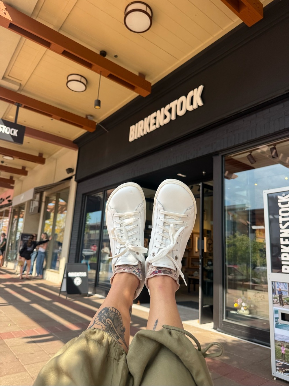 Birkenstock White Leather Bend Low Sneakers